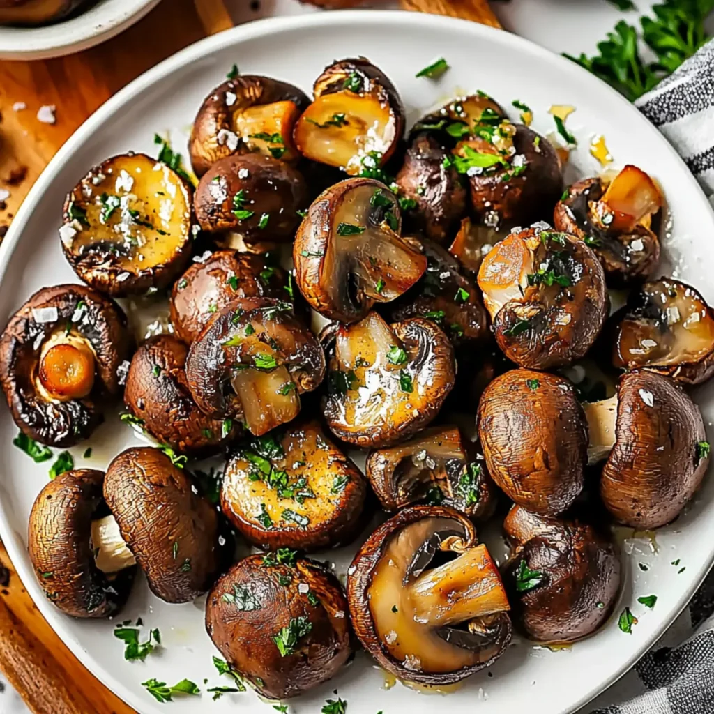 Easy Roasted Garlic Mushroom Recipe